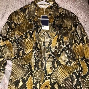 Snake print blouse